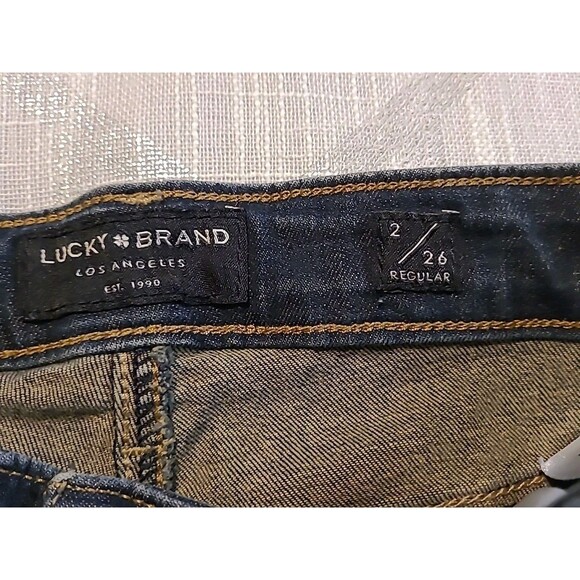 Lucky Brand Jeans Womens Size 2/26R High Rise Skinny Bridgette Raw Hem - Picture 5 of 13